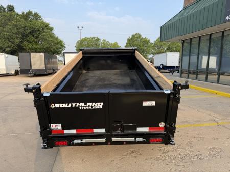 New #164498 2026 SOUTHLAND SL510 5 X 10 TANDEM AXLE 10K BUMPER PULL DUMP TRAILER W/ SPARE TIRE