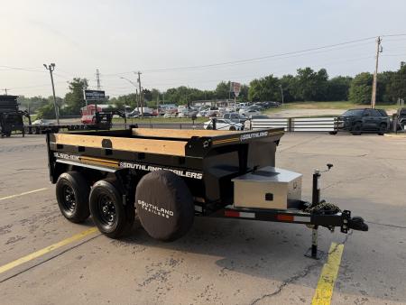 New #164498 2026 SOUTHLAND SL510 5 X 10 TANDEM AXLE 10K BUMPER PULL DUMP TRAILER W/ SPARE TIRE