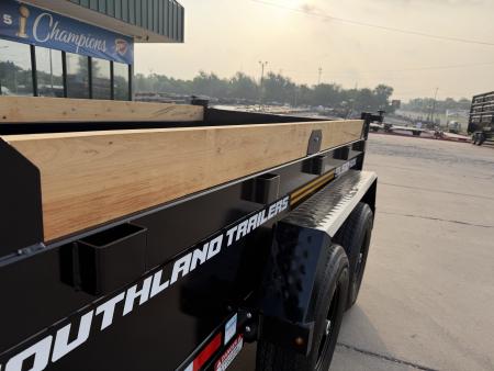 New #164498 2026 SOUTHLAND SL510 5 X 10 TANDEM AXLE 10K BUMPER PULL DUMP TRAILER W/ SPARE TIRE