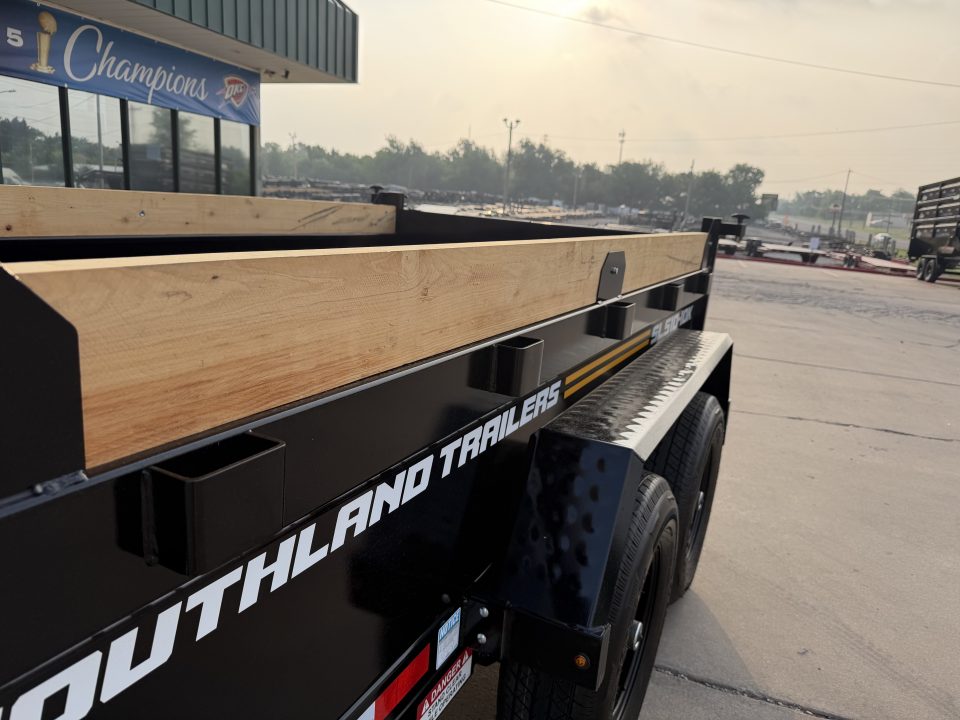 New #164497 2026 SOUTHLAND SL510 5 X 10 TANDEM AXLE 10K BUMPER PULL DUMP TRAILER W/ SPARE TIRE