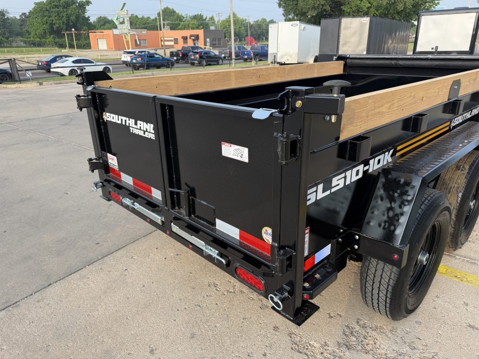 New #164497 2026 SOUTHLAND SL510 5 X 10 TANDEM AXLE 10K BUMPER PULL DUMP TRAILER W/ SPARE TIRE