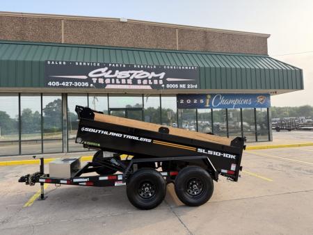 New #164497 2026 SOUTHLAND SL510 5 X 10 TANDEM AXLE 10K BUMPER PULL DUMP TRAILER W/ SPARE TIRE