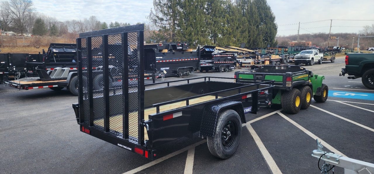 New 5 x 10 Sure-Trac 14" Steel High Side Landscape Trailer 3k