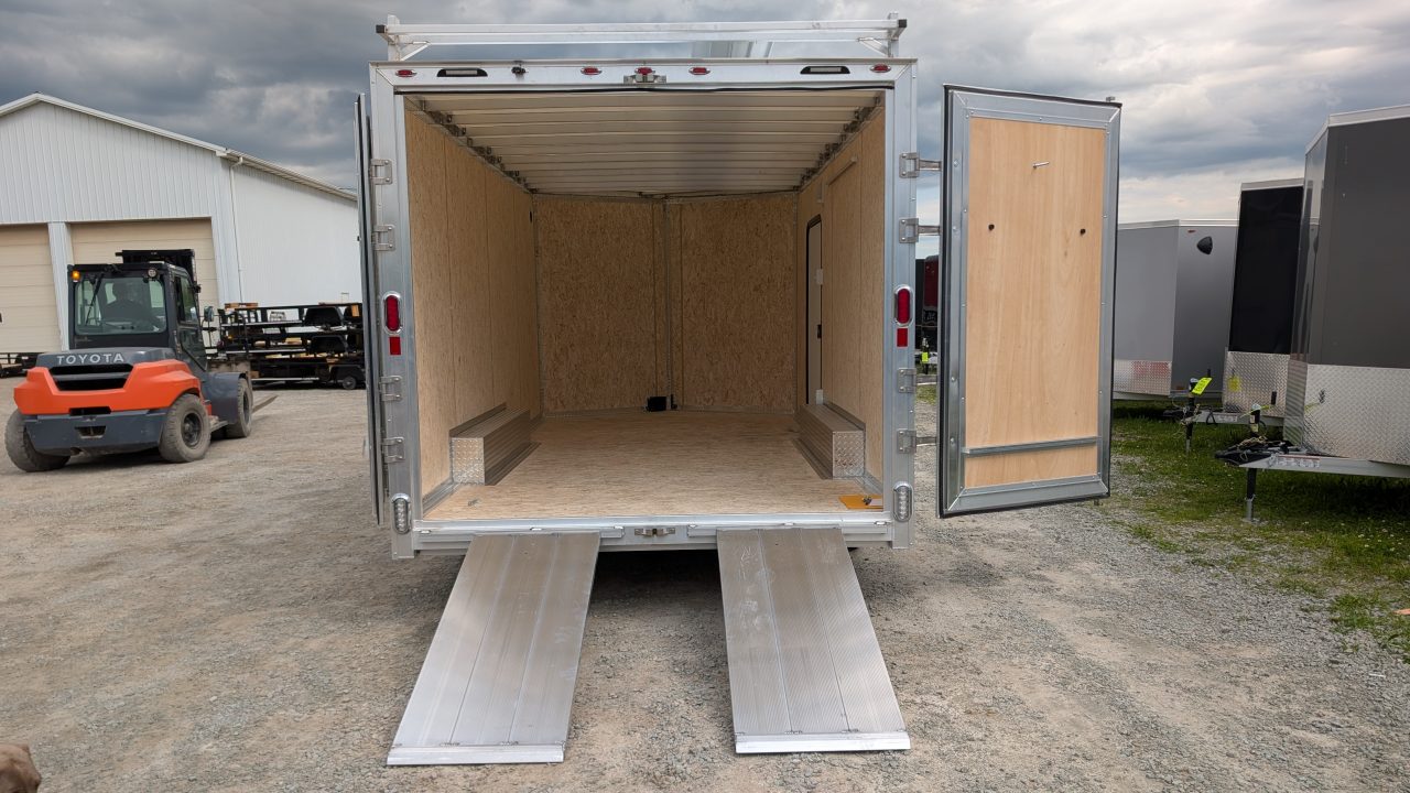 New 2026 Legend 8.5 x 16+ 2' V Thunder V-Nose Contractor Cargo Trailer w/ Barn Doors (& RAMPS!!!)