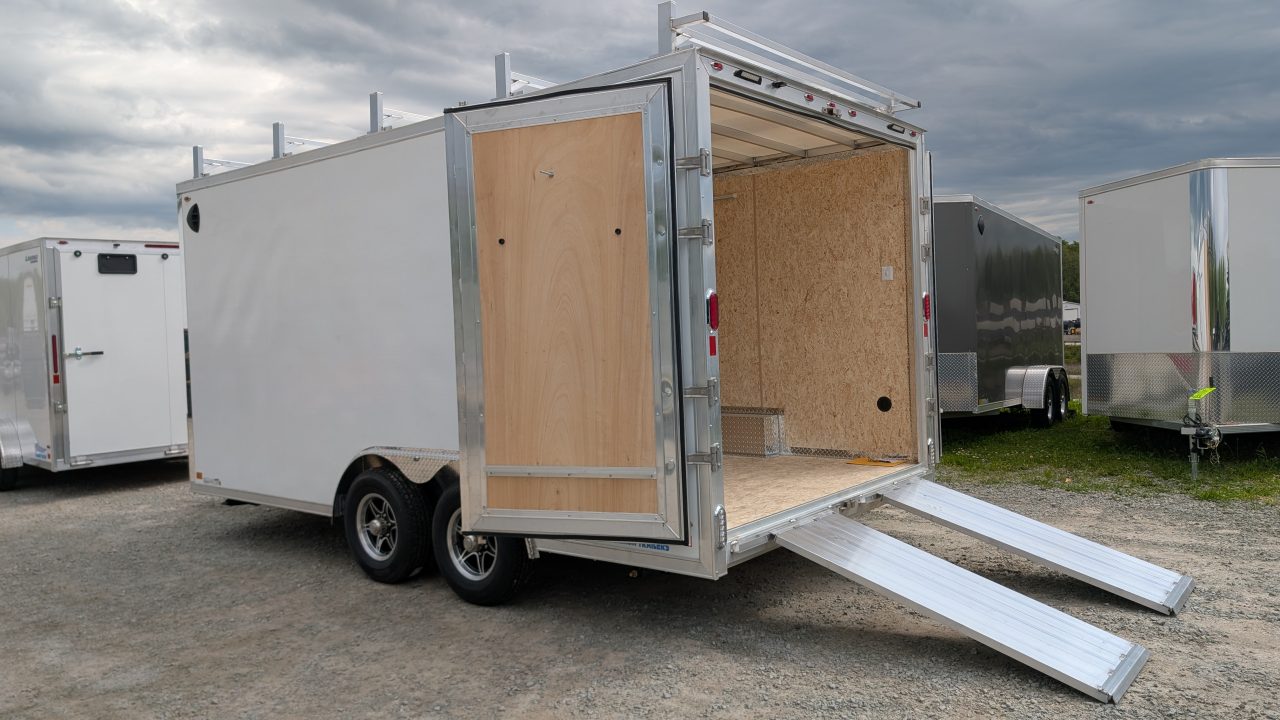 New 2026 Legend 8.5 x 16+ 2' V Thunder V-Nose Contractor Cargo Trailer w/ Barn Doors (& RAMPS!!!)