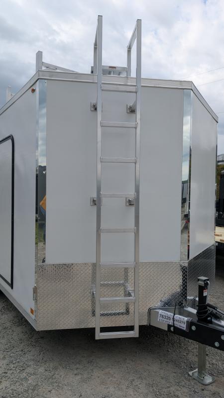 New 2026 Legend 8.5 x 16+ 2' V Thunder V-Nose Contractor Cargo Trailer w/ Barn Doors (& RAMPS!!!)