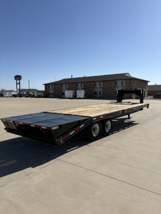 Used 2007 Pace-Setter 8x25 Gooseneck Flatbed 14,000lb GVWR