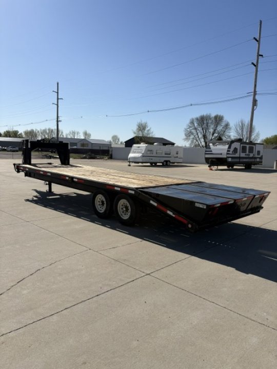 Used 2007 Pace-Setter 8x25 Gooseneck Flatbed 14,000lb GVWR