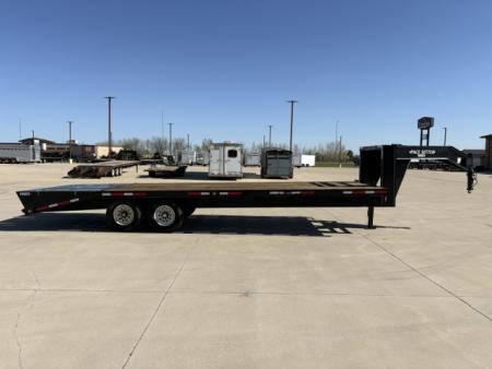 Used 2007 Pace-Setter 8x25 Gooseneck Flatbed 14,000lb GVWR