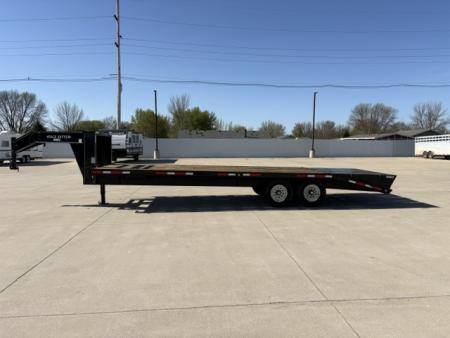 Used 2007 Pace-Setter 8x25 Gooseneck Flatbed 14,000lb GVWR