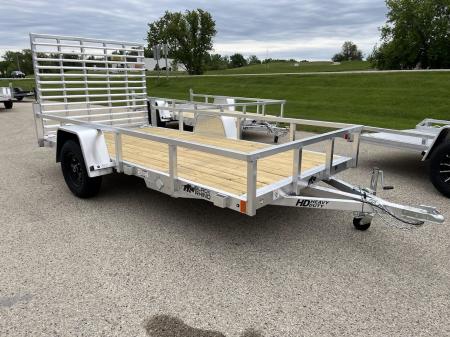 New 2026 Black Rhino Aluminum 6'x12' EXS612 w/ Wood Deck Utility Trailer
