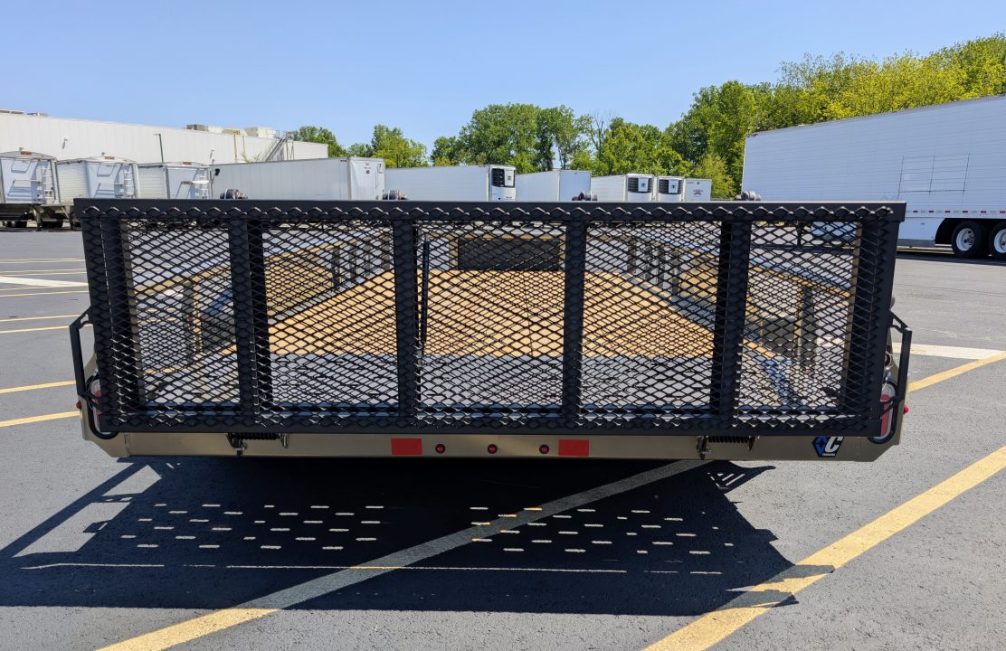 New GTU-235-16' Bi-Fold Gate, Spare, Premium Utility Trailer