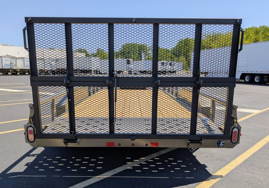New GTU-235-16' Bi-Fold Gate, Spare, Premium Utility Trailer
