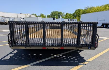 New GTU-235-16' Bi-Fold Gate, Spare, Premium Utility Trailer