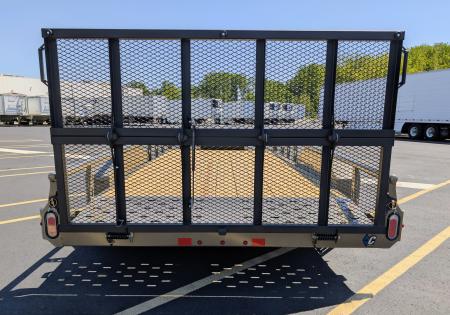New GTU-235-16' Bi-Fold Gate, Spare, Premium Utility Trailer
