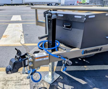 New GTU-235-16' Bi-Fold Gate, Spare, Premium Utility Trailer