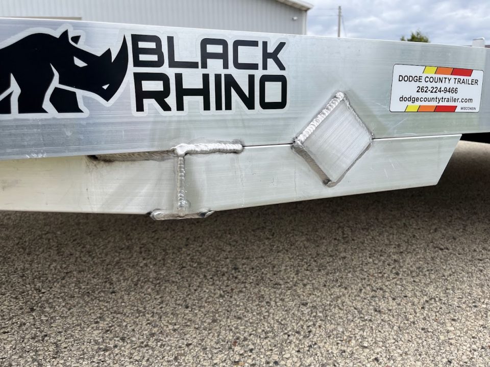 New 2026 Black Rhino 5K GVWR Aluminum 81"x168" EXS714 w/ Wood Deck Landscape Trailer