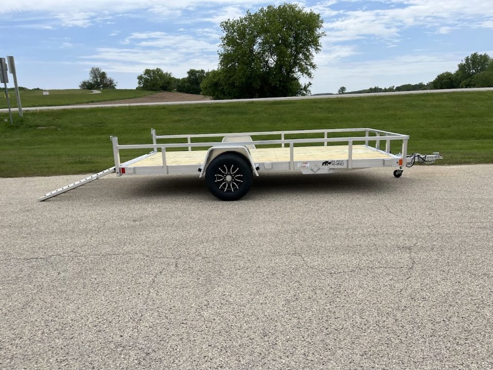 New 2026 Black Rhino 5K GVWR Aluminum 81"x168" EXS714 w/ Wood Deck Landscape Trailer