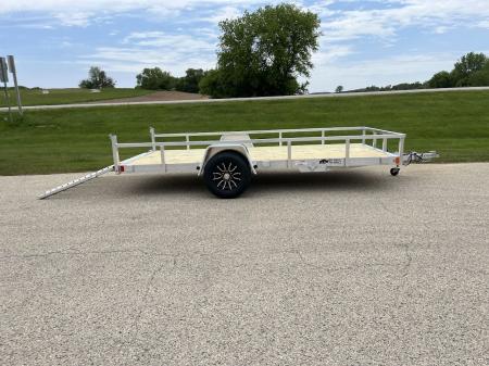 New 2026 Black Rhino 5K GVWR Aluminum 81"x168" EXS714 w/ Wood Deck Landscape Trailer