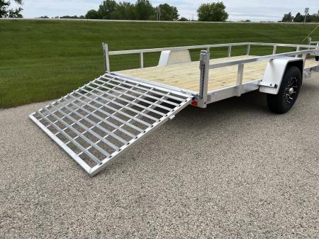 New 2026 Black Rhino 5K GVWR Aluminum 81"x168" EXS714 w/ Wood Deck Landscape Trailer