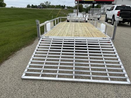 New 2026 Black Rhino 5K GVWR Aluminum 81"x168" EXS714 w/ Wood Deck Landscape Trailer