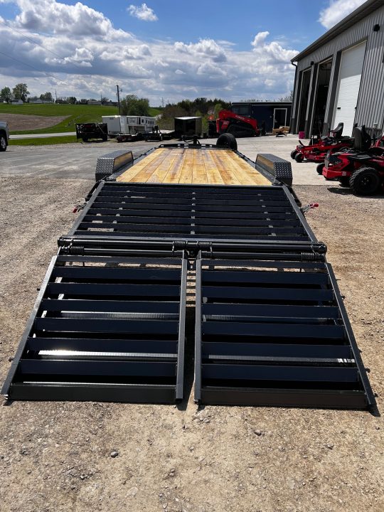New 2027 MAXXD EHX 83"X24' 8K AXLES 16K GVWR I-BEAM FRAME MAXXD OUT RAMPS Equipment Trailer