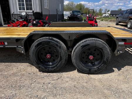 New 2027 MAXXD EHX 83"X24' 8K AXLES 16K GVWR I-BEAM FRAME MAXXD OUT RAMPS Equipment Trailer