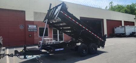 New 7 x 14 Sure-Trac Low-Pro Telescopic Dump Trailer 14k