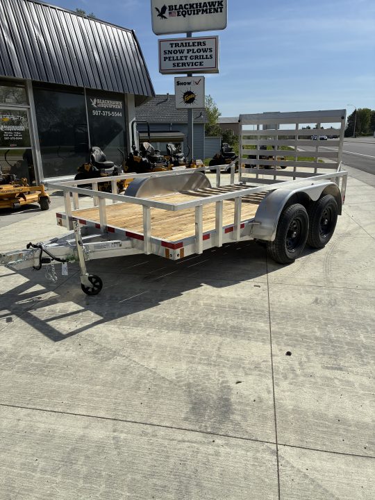 New 2026 ALCOM 6.5x12 10k Aluminum Dual Axle Utility Trailer