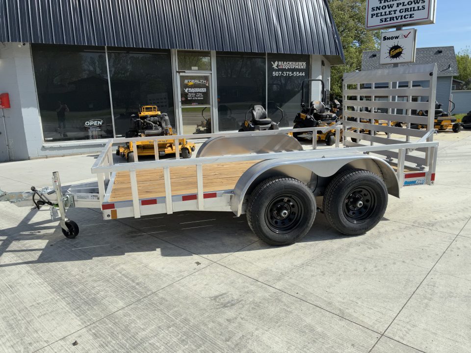 New 2026 ALCOM 6.5x12 10k Aluminum Dual Axle Utility Trailer