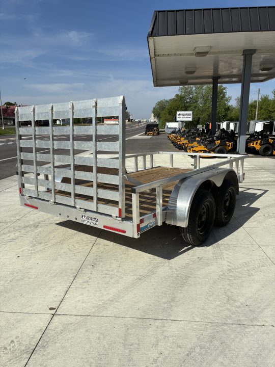 New 2026 ALCOM 6.5x12 10k Aluminum Dual Axle Utility Trailer