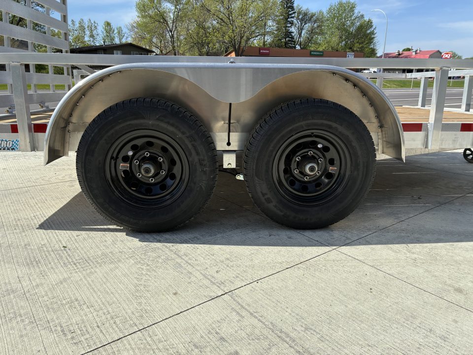 New 2026 ALCOM 6.5x12 10k Aluminum Dual Axle Utility Trailer