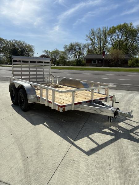 New 2026 ALCOM 6.5x12 10k Aluminum Dual Axle Utility Trailer