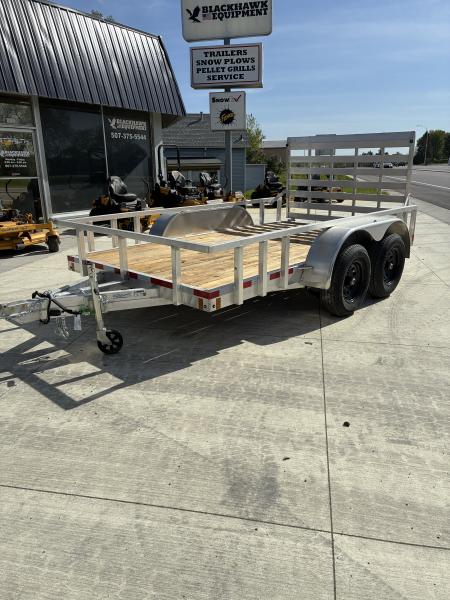 New 2026 ALCOM 6.5x12 10k Aluminum Dual Axle Utility Trailer