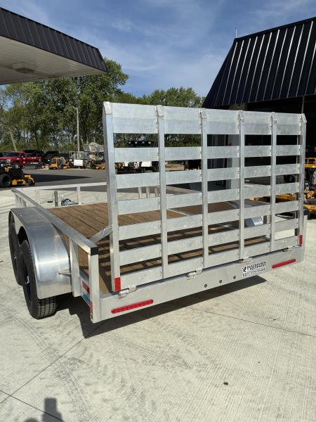 New 2026 ALCOM 6.5x12 10k Aluminum Dual Axle Utility Trailer