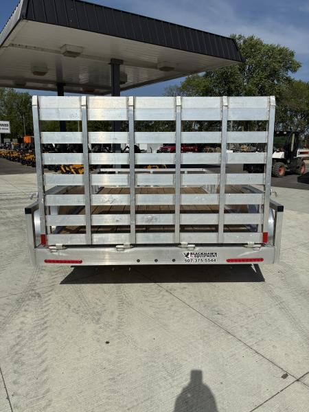 New 2026 ALCOM 6.5x12 10k Aluminum Dual Axle Utility Trailer