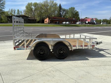 New 2026 ALCOM 6.5x12 10k Aluminum Dual Axle Utility Trailer
