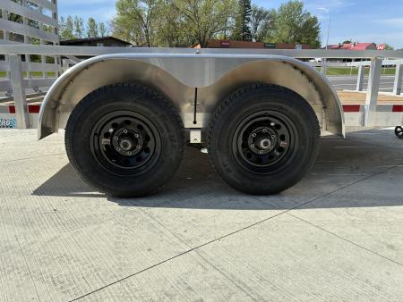 New 2026 ALCOM 6.5x12 10k Aluminum Dual Axle Utility Trailer
