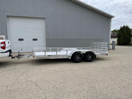 New 2026 Black Rhino Aluminum 7K, 81 x16', LST716A w/ Bifold Gate (ATV / UTV / Side by Side) Utility Trailer