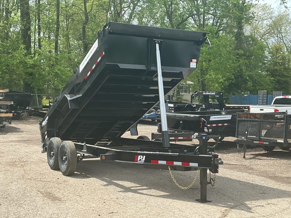New 2026 PJ Trailers 83  x 16' Low-Pro Telescopic Dump (DT1) 15.4K GVWR Trailer
