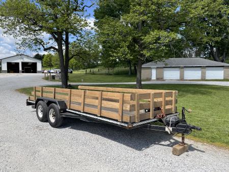 Used 2002 CornPro 10K 78X18' Equipment Trailer