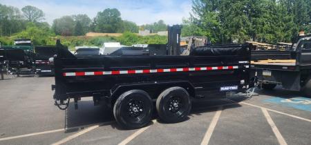 New 7 x 14 Sure-Trac Low-Pro Telescopic Dump Trailer 14k w/ Hydraulic Jack
