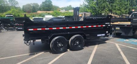 New 7 x 14 Sure-Trac Low-Pro Telescopic Dump Trailer 14k w/ Hydraulic Jack