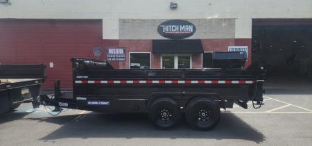 New 7 x 14 Sure-Trac Low-Pro Telescopic Dump Trailer 14k w/ Hydraulic Jack