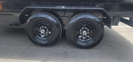 New 7 x 14 Sure-Trac Low-Pro Telescopic Dump Trailer 14k w/ Hydraulic Jack