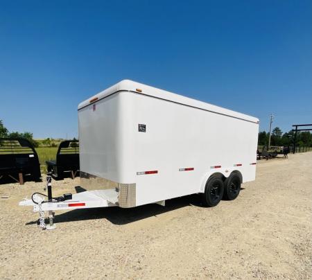 New 2026 WW 8 ft x 16 ft Tandem Axle Cargo With Rear Barn Doors 2-7000#Axles Cargo / Enclosed Trailer