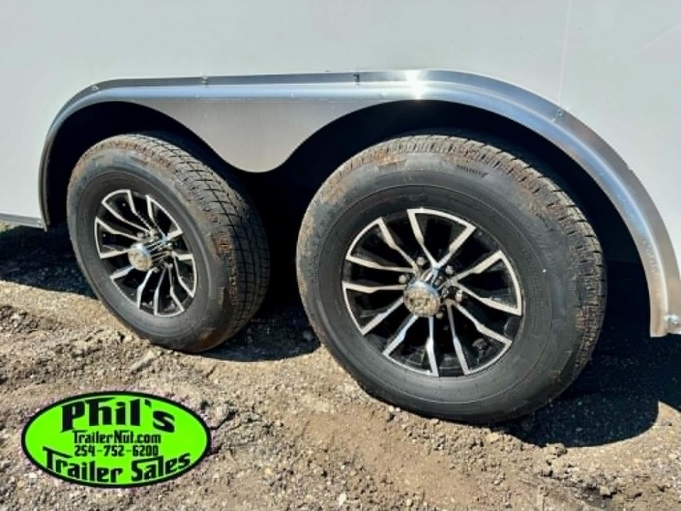 New 2026 Pace American 8.5X24 Cargo / Enclosed Trailer SCREWLESS .080 EXTERIOR UPGRADE. REAR WING & ALUMINUM WHEELS!