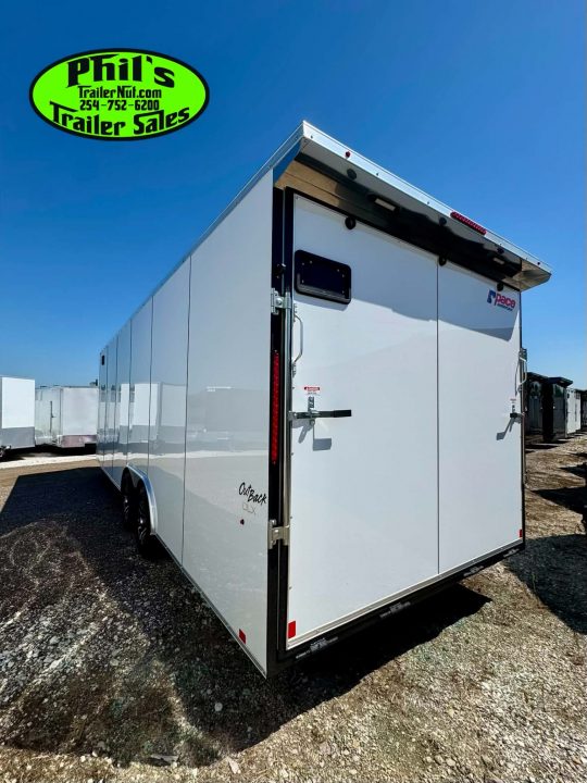 New 2026 Pace American 8.5X24 Cargo / Enclosed Trailer SCREWLESS .080 EXTERIOR UPGRADE. REAR WING & ALUMINUM WHEELS!