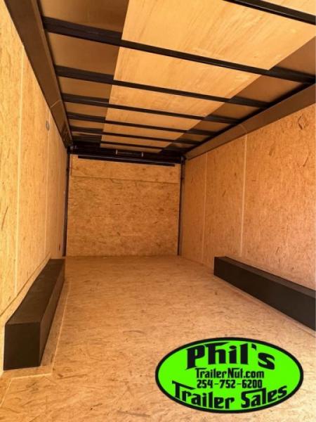 New 2026 Pace American 8.5X24 Cargo / Enclosed Trailer SCREWLESS .080 EXTERIOR UPGRADE. REAR WING & ALUMINUM WHEELS!