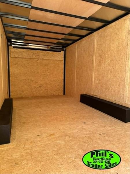 New 2026 Pace American 8.5X24 Cargo / Enclosed Trailer SCREWLESS .080 EXTERIOR UPGRADE. REAR WING & ALUMINUM WHEELS!